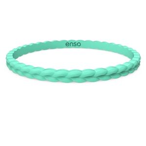 NWOT enso Weave Stackable Silicone Bracelet - Sea Foam
